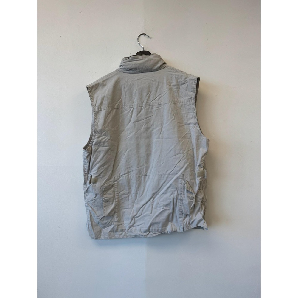 VINTAGE Banana Republic Vest‎ Mens Large Khaki Safari Travel Multi Pocket 90s - Picture 3 of 5